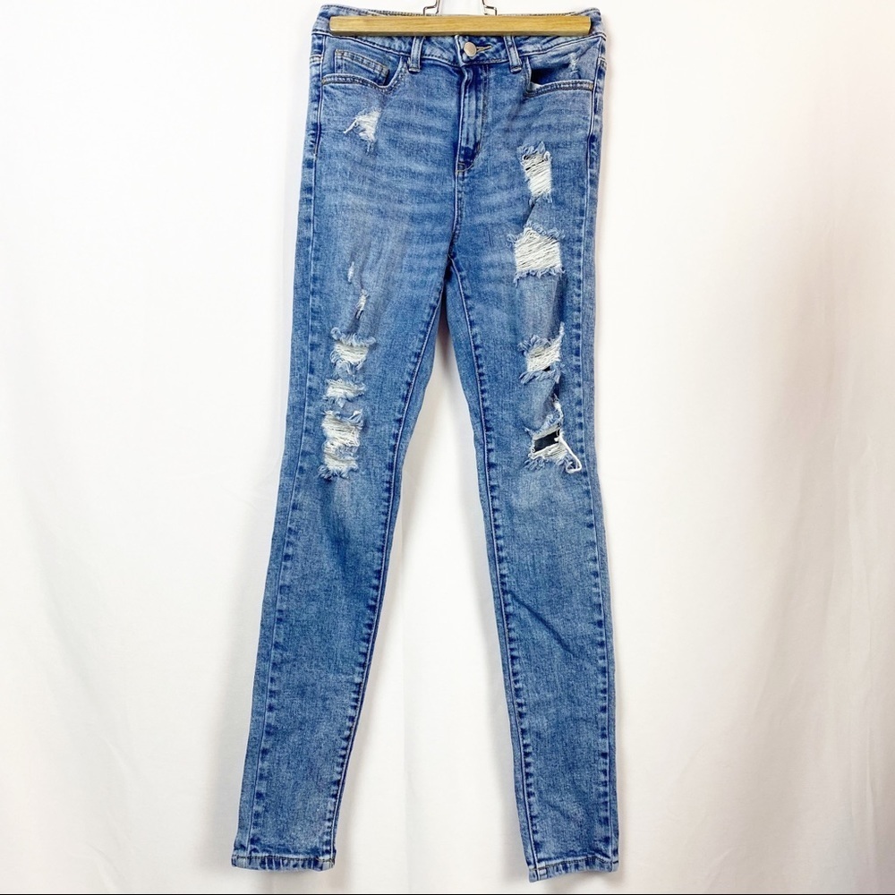 Treasure & Bond Stretch Distressed Skinny Jeans